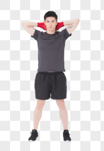 健康青年健身男性护腕绑带图片