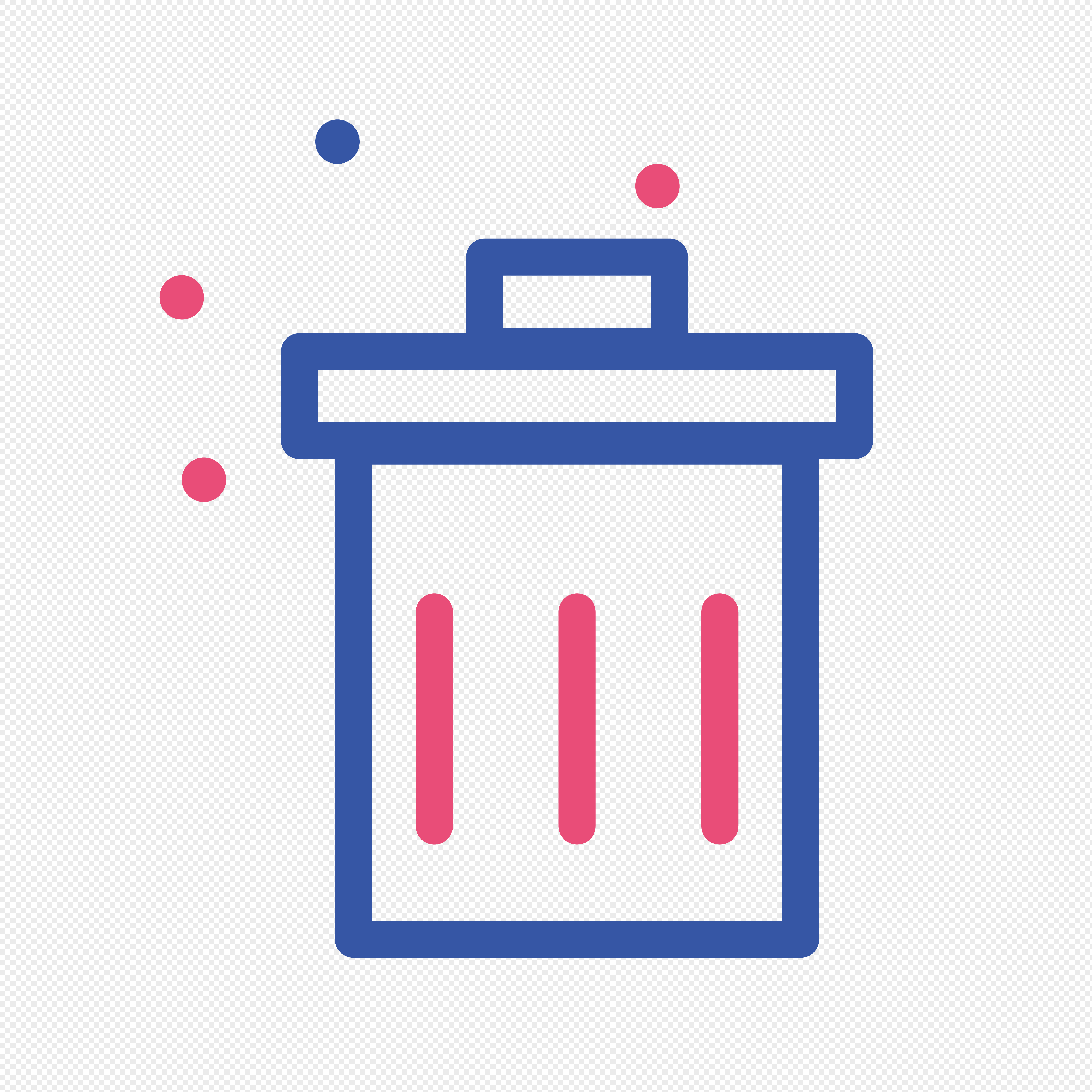 垃圾桶线性图标