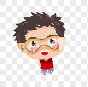 怀抱孩子俯视元素