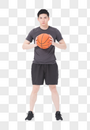 青年青年男性打篮球运球图片