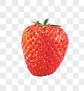 一颗新鲜的草莓高清图片