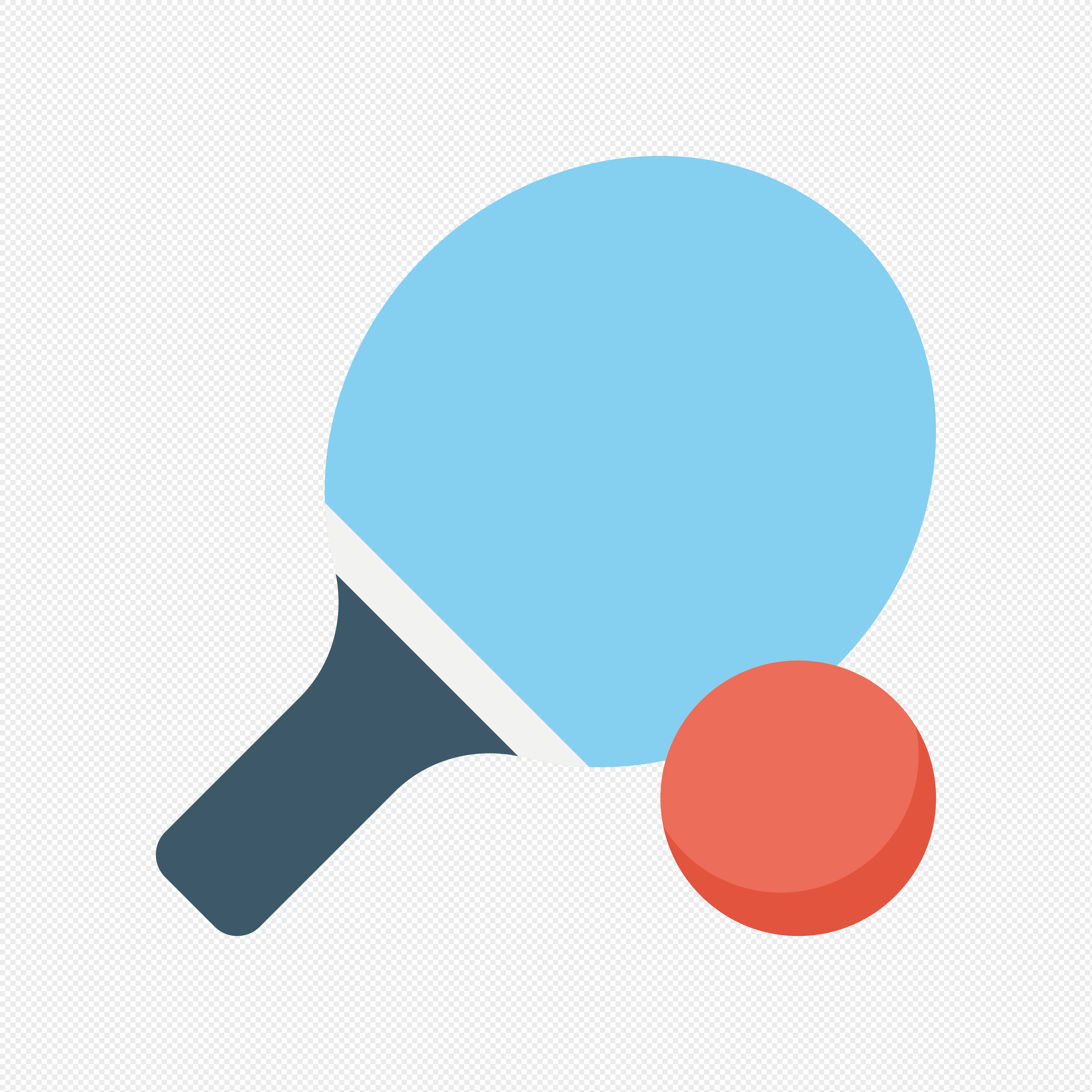 乒乓球填色图标