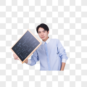 年轻男子学生黑板底图图片