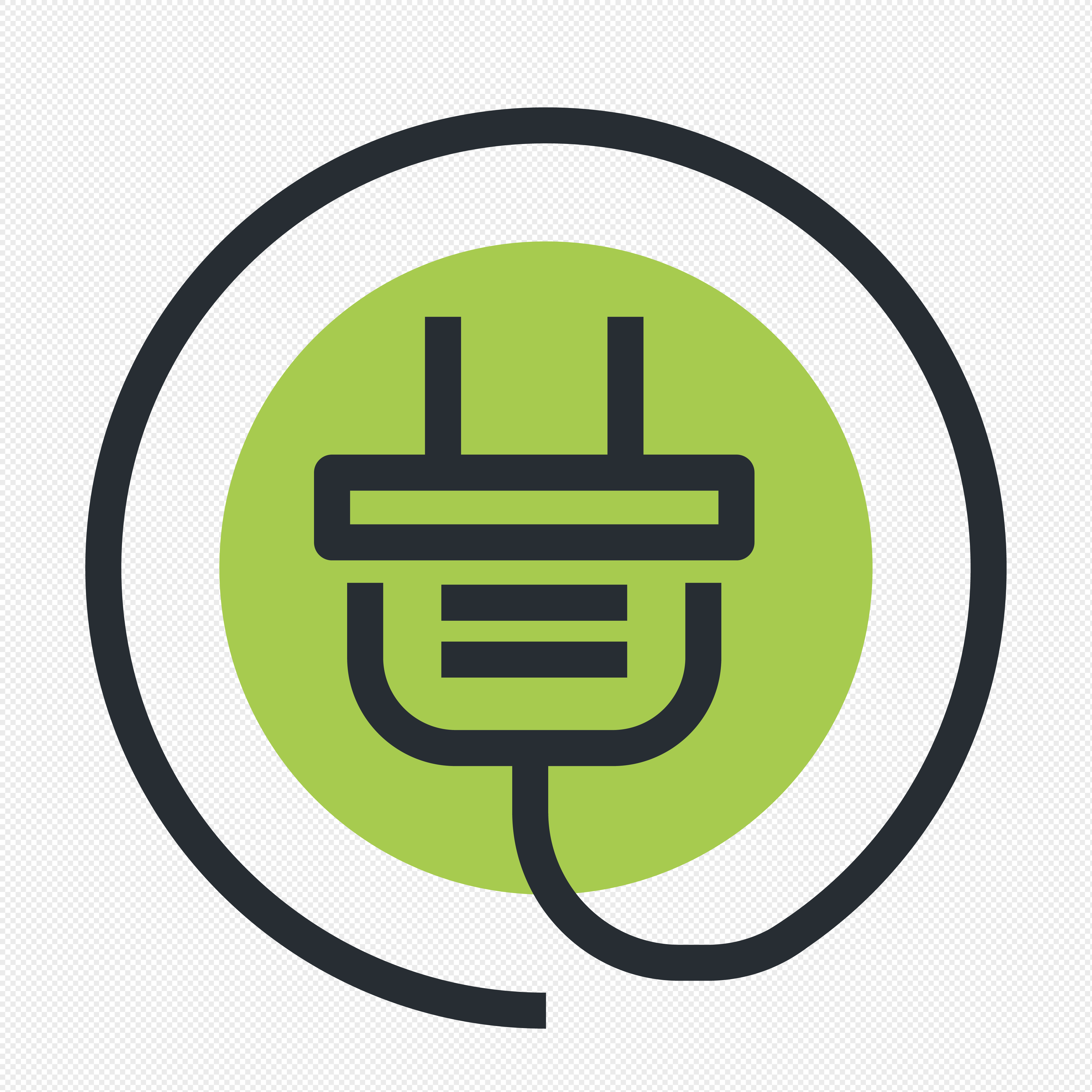 节约用电线性图标