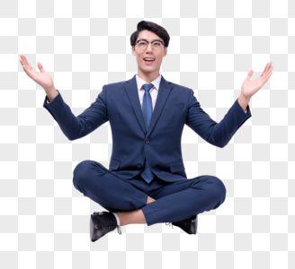 商务人士茅塞顿开动作图片素材