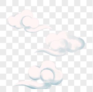 手绘云朵图片素材