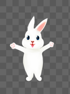 兔子儿童卡通元素免费下载高清图片