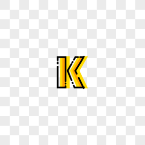 英文字母K字体设计图片