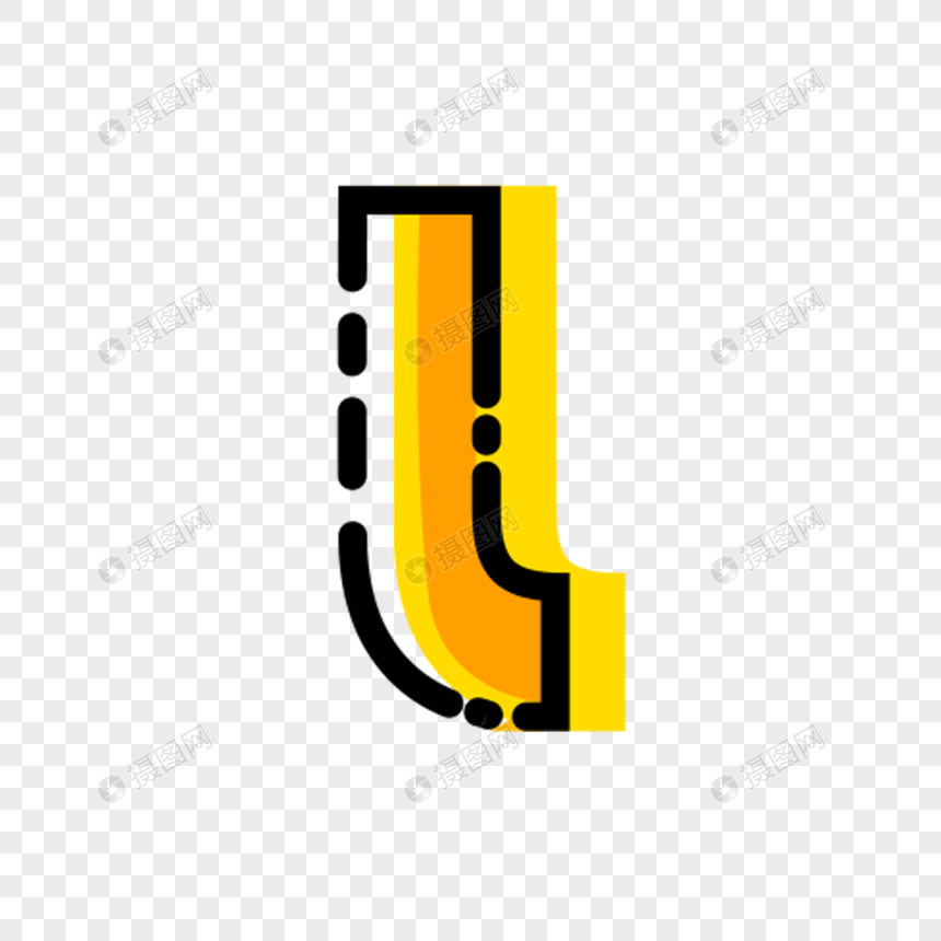 英文字母L字体设计图片