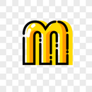 英文字母M字体设计图片