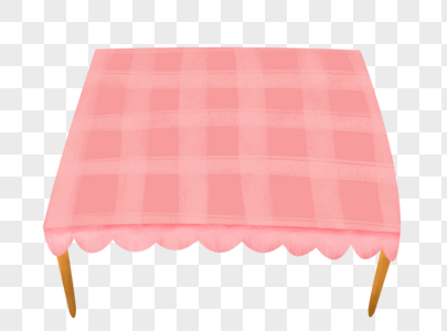 桌子粉色桌布高清图片