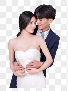 情侣婚纱甜蜜亲密动作图片