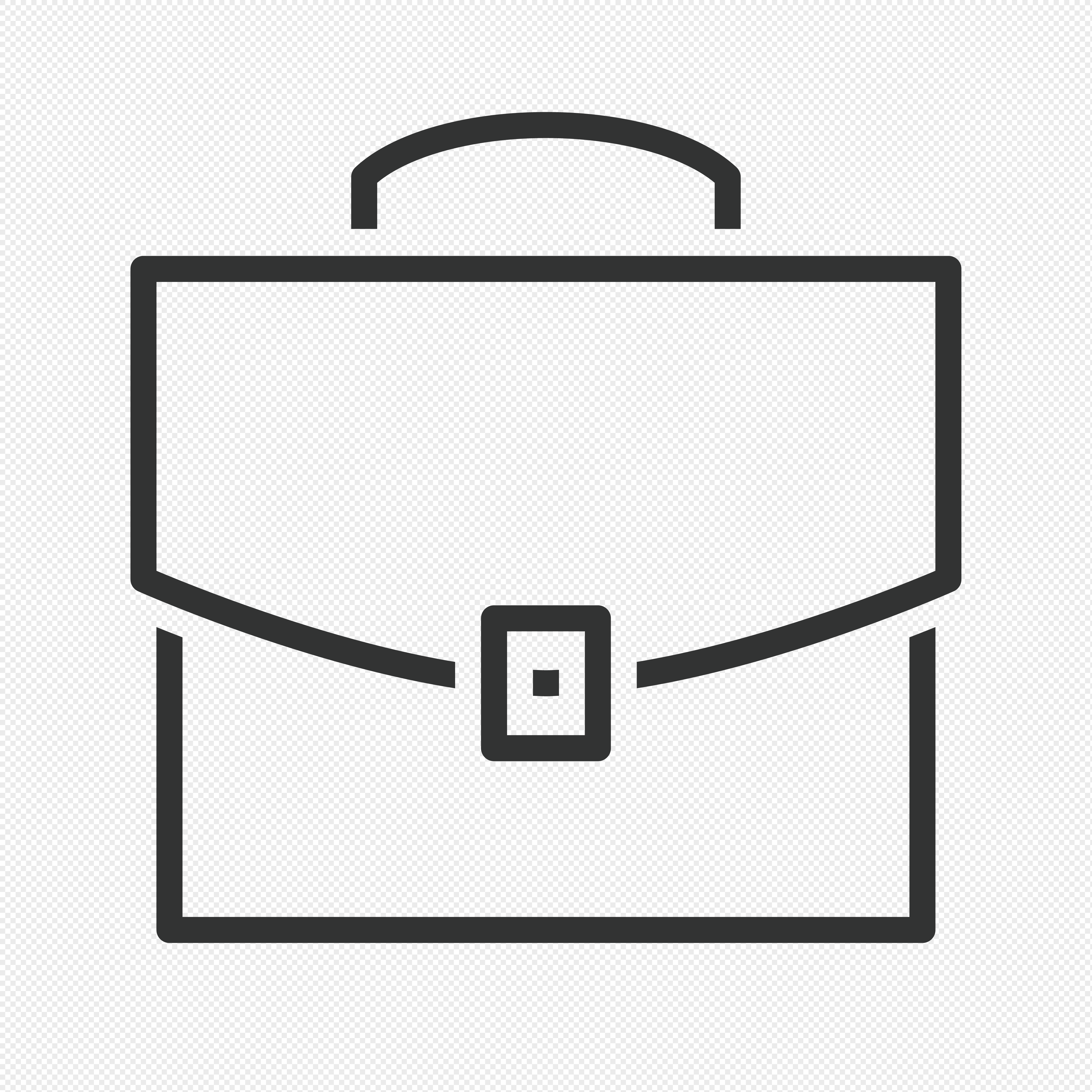 公文包线性商务图标