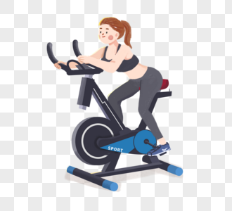 动感单车运动健身高清图片