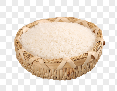 大米碗装着大米水晶米高清图片