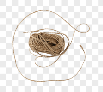 一款棕色的细麻绳高清图片