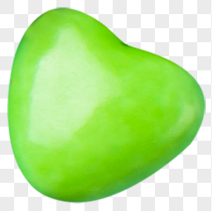 心形绿色糖果图片
