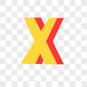 英文字母X字体设计图片