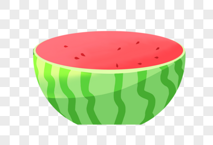 半个西瓜平面元素