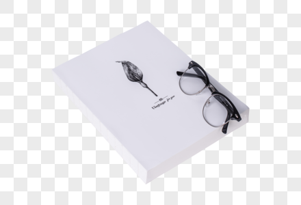 书本眼镜创意摆拍高清图片