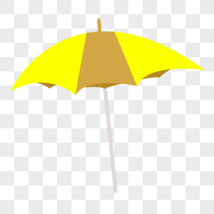 黄色太阳伞图片