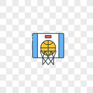 篮筐篮球图片