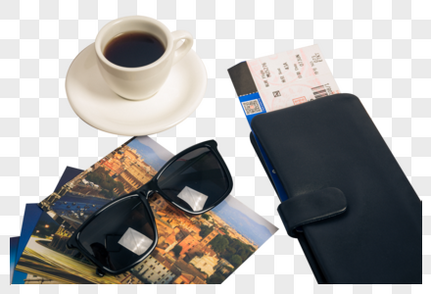 旅游机票咖啡高清图片素材