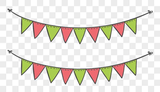 小彩旗素材海报设计模板 小彩旗素材创意图片 小彩旗素材插画插图 小