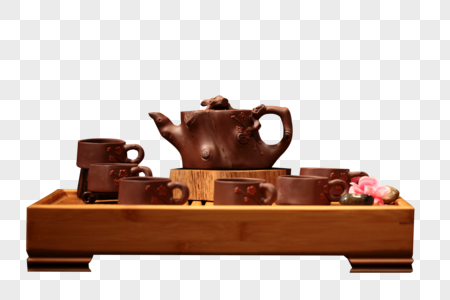 紫砂茶具陶瓷罐子高清图片