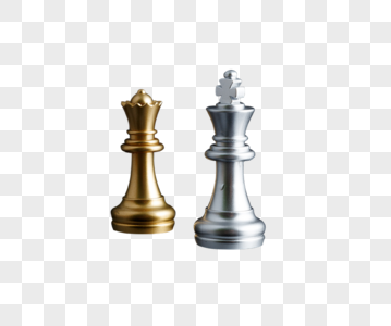 金属质感金银色国际象棋图片