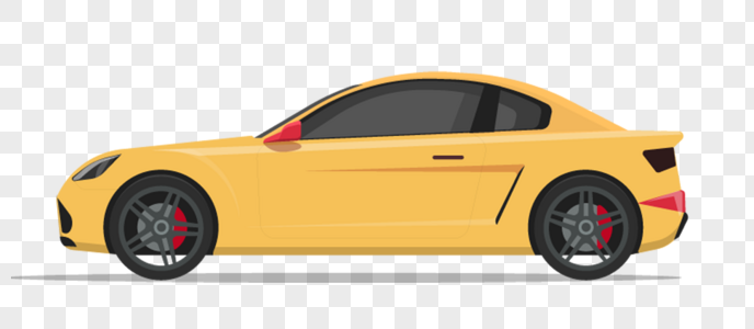 黄色汽车图片