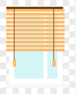 窗户窗帘折页元素高清图片