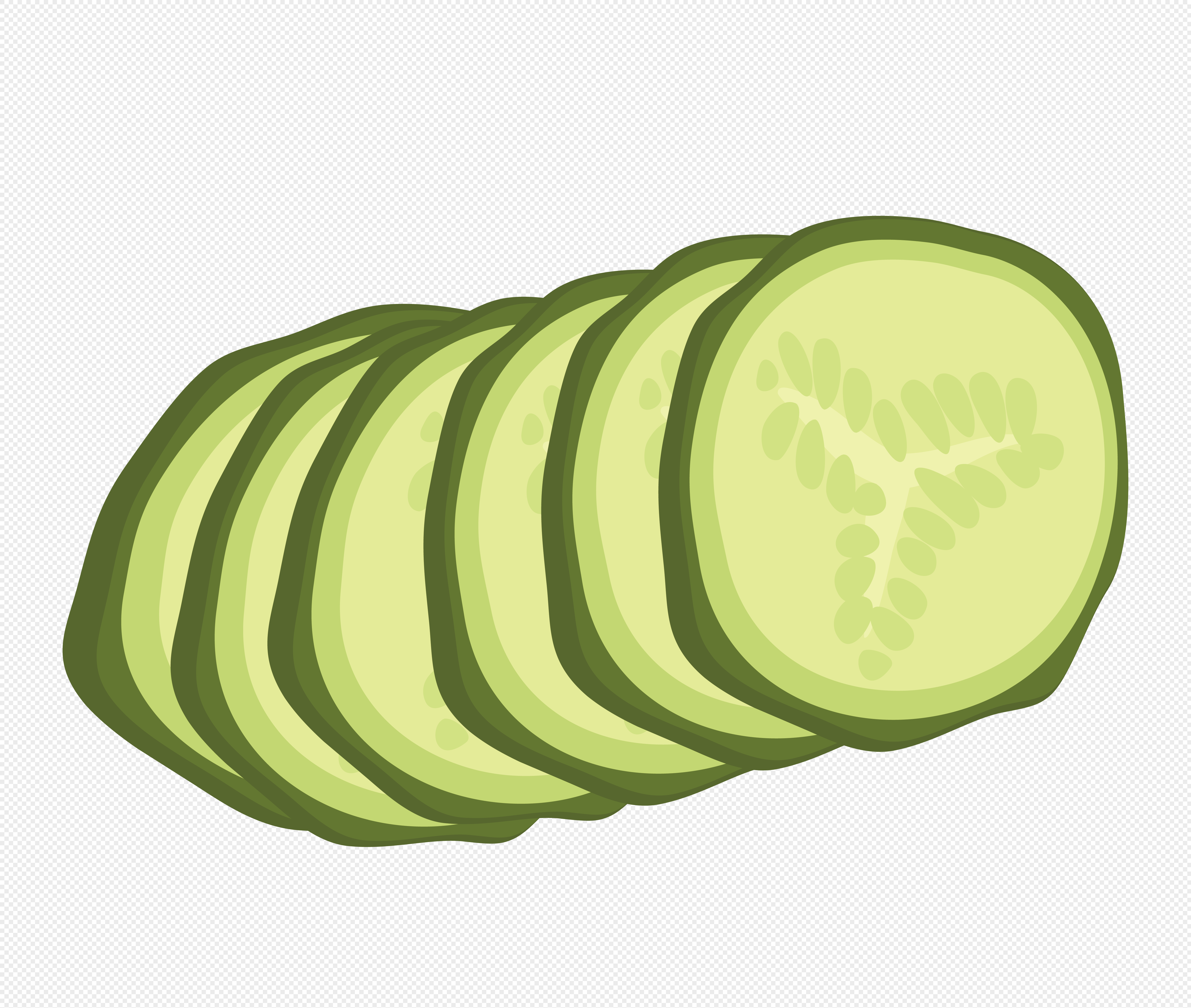 黄瓜片黄瓜素材黄瓜插画