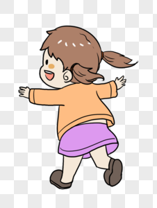 奔跑背图片