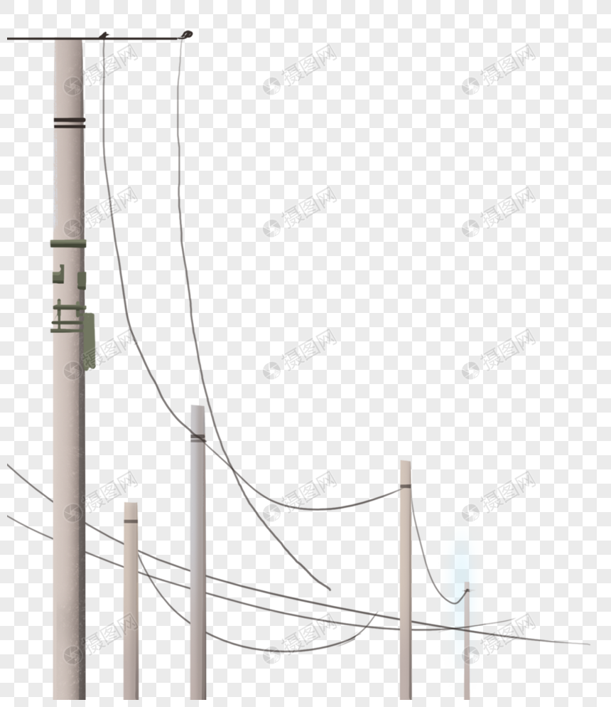 电线杆元素素材下载 正版素材 摄图网