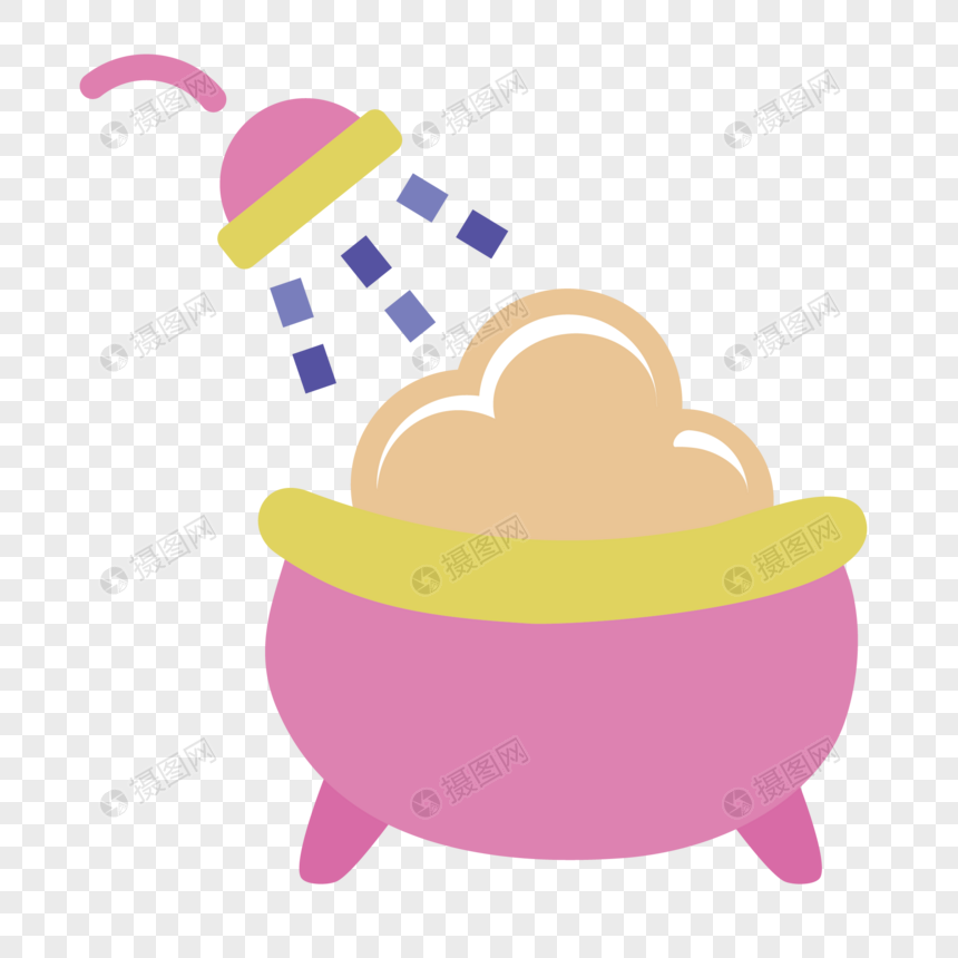 淋浴元素素材下载 正版素材 摄图网