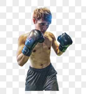 健身房强壮男性拳击运动图片