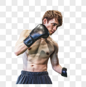 健身房强壮男性拳击运动图片