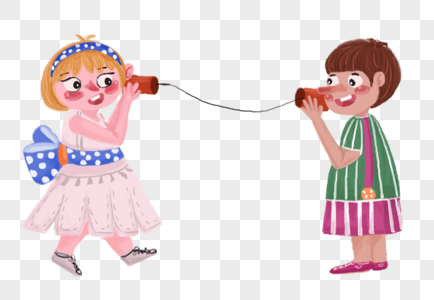 电话震动儿童节土电话素材