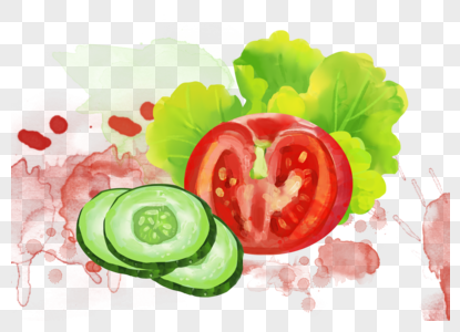蔬菜插画美食食谱高清图片