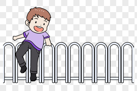 跨维交通安全跨护栏素材