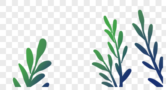 绿叶植物边框图片