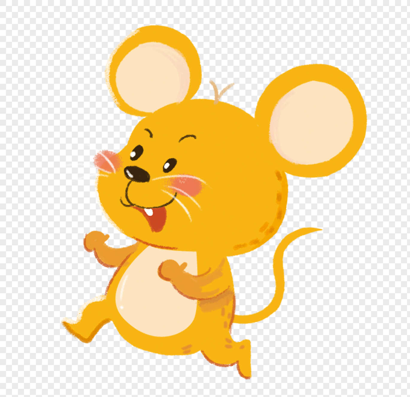 可爱黄色小老鼠