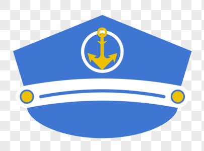 蓝色海军帽子高清图片