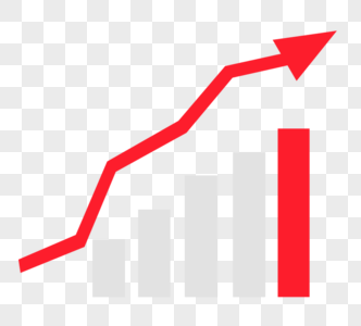 柱状上升图柱状元素高清图片
