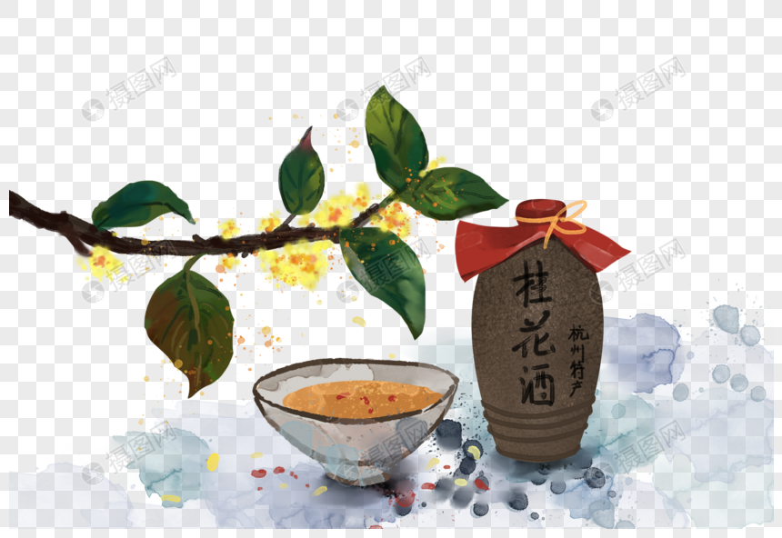 中秋佳节桂花酒图片