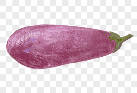 手绘茄子卡通紫茄子高清图片