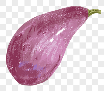 手绘茄子手绘紫茄子高清图片