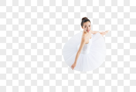 微笑的芭蕾舞女生图片