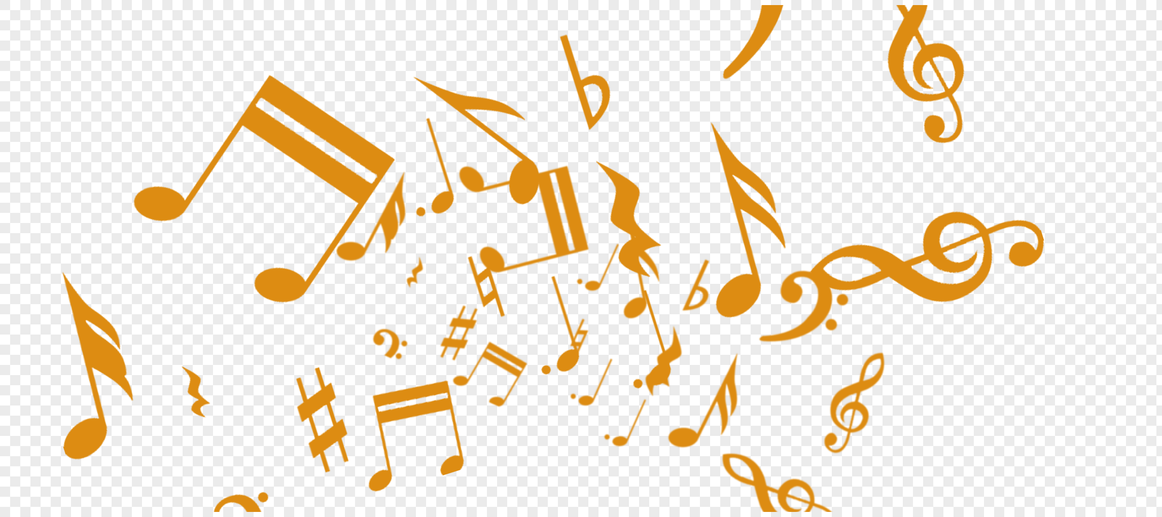 黑色音乐符号矢量漂浮素材